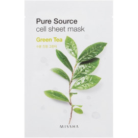 Маска для лица на тканевой основе MISSHA Pure Source Cell Sheet Mask Green Tea