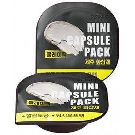 Капсульная маска SCINIC Mini Capsule Pack Clay Jeju Volcanic