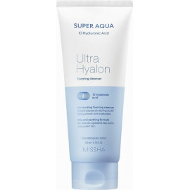 Очищающая пенка для лица MISSHA Super Aqua Ultra Hyalron Foaming cleanser 200 мл