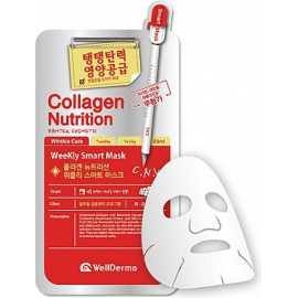 Тканевая маска для лица Wellderma ПИТАНИЕ Collagen Nutrition Weekly Smart Mask 25 мл