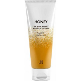 СРОК ГОДНОСТИ 10.03.2024 Маска для лица J:ON Мед Honey Smooth Velvety and Healthy Skin Wash Off Mask Pack 50 гр