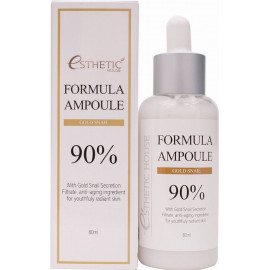 Сыворотка для лица Esthetic House с улиткой FORMULA AMPOULE GOLD SNAIL 80 мл