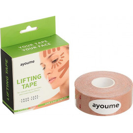 Тейп для лица Ayoume 2,5см*5м бежевый Kinesiology tape roll beige