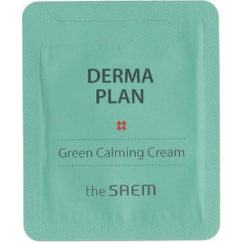 ПРОБНИК Крем The Saem для чувствительной кожи DERMA PLAN Green Calming Cream 1.5 мл