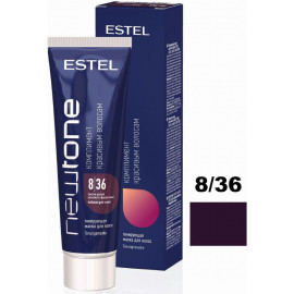 Тонирующая маска для волос ESTEL NEWTONE 8/36 Светло-русый золотисто-фиолетовый 60 мл