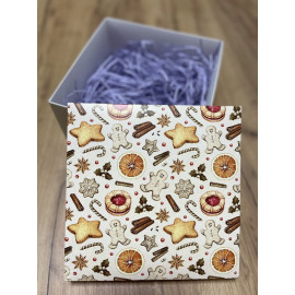 Коробка подарочная 20 см * 20 см пряники gingerbread
