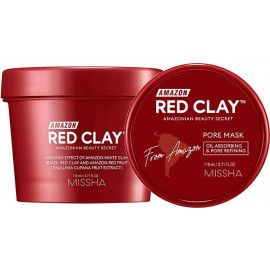 Маска для лица Missha на основе красной глины Amazon Red Clay™ Pore Mask 110мл