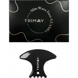 Натуральный керамический скребок гуаша для лица Trimay Slim Wave Face GUASHA