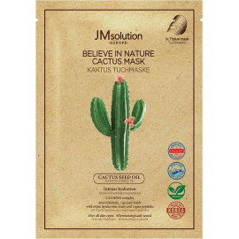 Маска тканевая JMsolution успокаивающая с кактусом Europe Believe in Nature Cactus Mask 30 мл