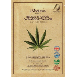 Маска тканевая JMsolution питательная c коноплей Europe Believe in Nature Cannabis Sativa Seed Oil Mask 28 мл