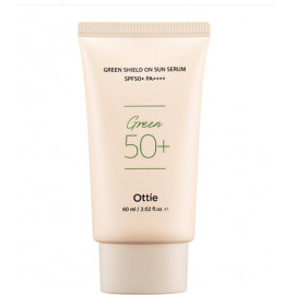 Солнцезащитная сыворотка Ottie для чувствительной кожи Green Shield On Sun Serum SPF50+PA++++ 60 мл