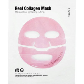 Гидрогелевая антивозрастная маска для лица Meditime Real Collagen mask