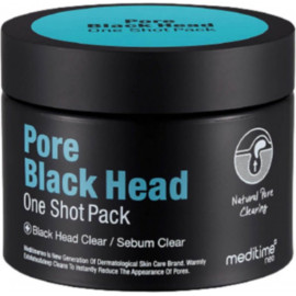 СРОК ГОДНОСТИ 24.09.2023 Разогревающая глиняная маска Meditime от черных точек Pore Black Head One Shot Pack 50 мл