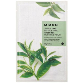 Тканевая маска для лица с экстрактом зелёного чая Mizon Joyful Time Essence Mask Green Tea 23 гр