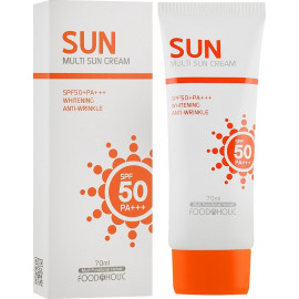 Солнцезащитный крем для лица FOODAHOLIC Multi Sun Cream SPF50+ PA+++ 70 мл