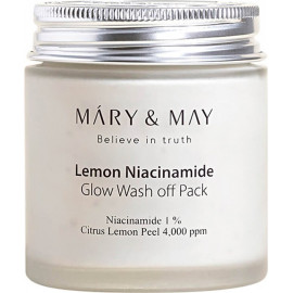 Маска для выравнивания тона Mary & May Lemon Niacinamide Glow Wash off Pack 125 гр