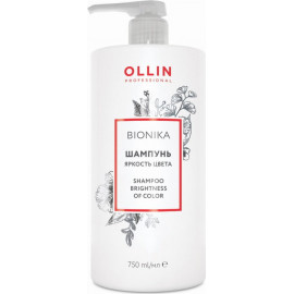 Шампунь  OLLIN BioNika для окрашенных волос Яркость цвета 750мл