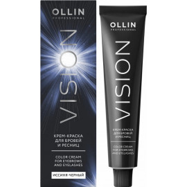 Крем-краска OLLIN Vision для бровей и ресниц иссиня-черный 20 мл