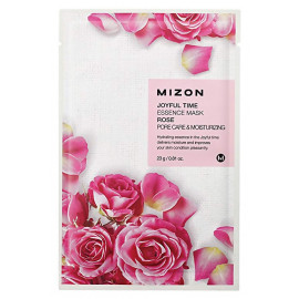 Тканевая маска для лица с экстрактом лепестков розы Mizon Joyful Time Essence Mask Rose 23 гр