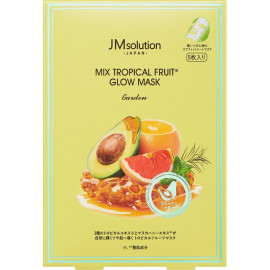 Маска тканевая JMsolution антиоксидантная для ровного тона лица Japan Mix Tropical Fruit Glow Mask Garden