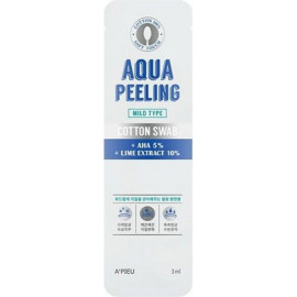 Палочки очищающие для лица APIEU  с АНА-кислотами мягкие Aqua Peeling Cotton Swab Mild