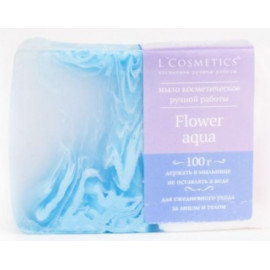 Мыло косметическое L'Cosmetics ручной работы Flower aqua 100 гр
