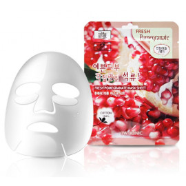Тканевая маска для лица ГРАНАТ 3W CLINIC Fresh Pomegranate Mask Sheet