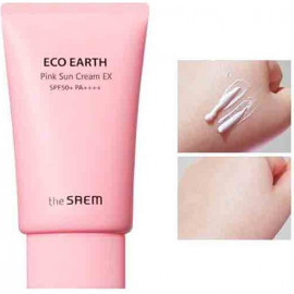 Крем для лица The SAEM солнцезащитный EX Eco Earth Pink Sun EX Cream 50 гр