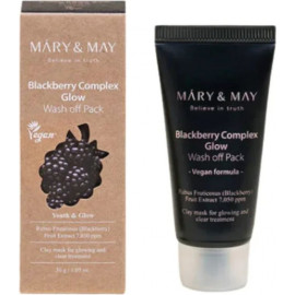 Маска для лица с ежевичным комплексом Mary & May Blackberry Complex Glow Wash Off Pack 30 гр