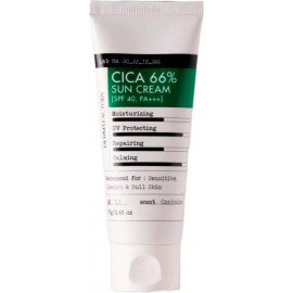 Крем для лица солнцезащитный Derma Factory с экстрактом центеллы азиатской Cica 66% sun cream SPF40 PA+++ 70 мл