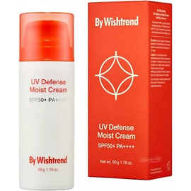 Крем для лица солнцезащитный By Wishtrend с пантенолом UV Defense Moist Cream SPF 50+ PA++++ 50 мл