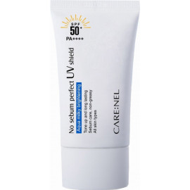 Крем для лица солнцезащитный матирующий Care:Nel No sebum perfect UV shield SPF 50+ PA++++ 50 мл