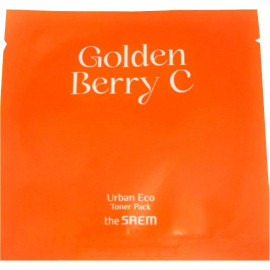 Пады The Saem пропитанные тонером с экстрактом физалиса Urban Eco Golden Berry C Toner Pack 1 шт