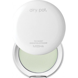 Компактная пудра для лица  MISSHA Airy Pot Pressed Powder Mint 5г