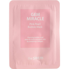 ПРОБНИК Маска The Saem Gem Miracle Pink Pearl Bubble Mask 3 мл