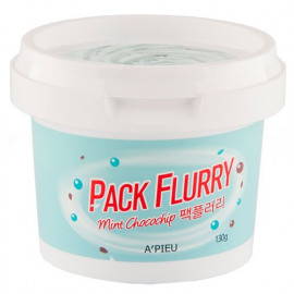 Маска-скраб для лица APIEU Pack Flurry (Mint chocochip) 130 гр