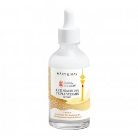 Сыворотка Mary&May рисовая с ниацинамидом  Rice niacin 10% Triple Vitamin Serum 80 ml