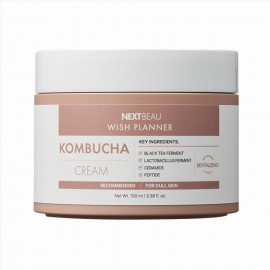 Крем для лица NEXTBEAU с комбучей, пробиотиками и гиалуроновой кислотой Wish Planner Kombucha Biome Cream 100 мл
