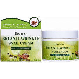 Био-крем Deoproce против морщин с экстрактом улитки Bio Anti-Wrinkle Snail Cream 100гр