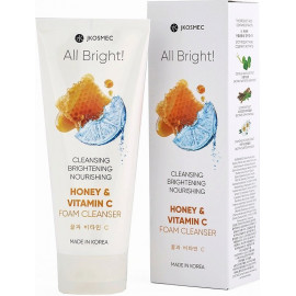Пенка для умывания JKOSMEC с мёдом и витамином С ALL BRIGHT HONEY AND VITAMIN C BASIC FOAM CLEANSER 180мл