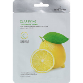 Тканевая маска BeauuGreen  Premium Lemon Essence mask 23g