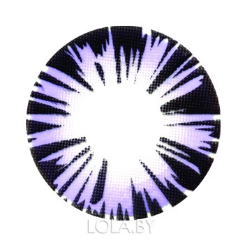 Цветные линзы HERA Exotic Violet на 3мес. от 0 до -6дптр (2шт)