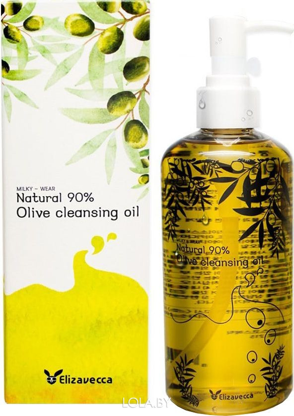 Гидрофильное масло с маслом ОЛИВЫ Elizavecca Natural 90% Olive Cleansing Oil 300 мл