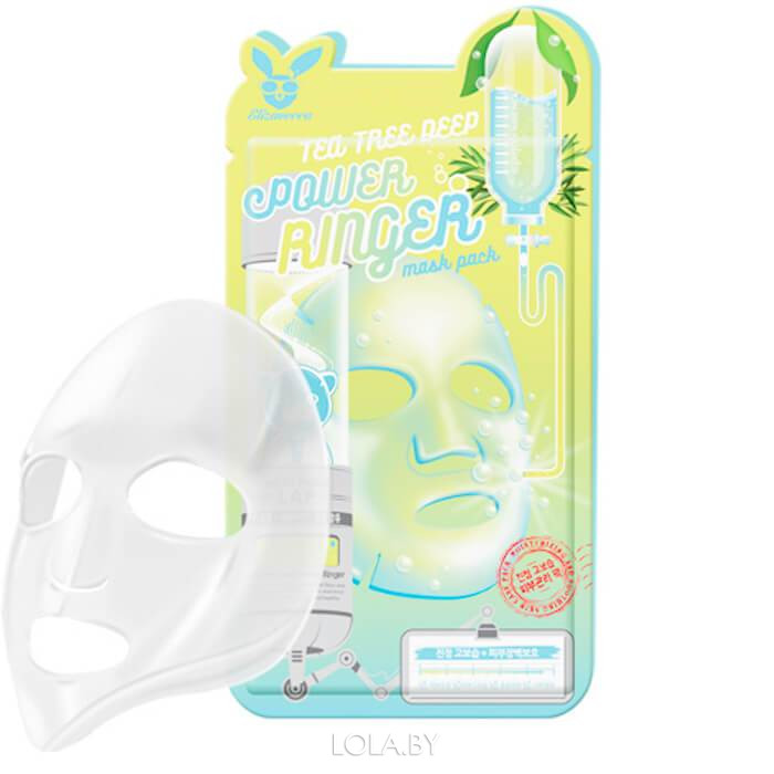 Тканевая маска для лица Elizavecca Чайное Дерево TEA TREE DEEP POWER Ringer mask pack