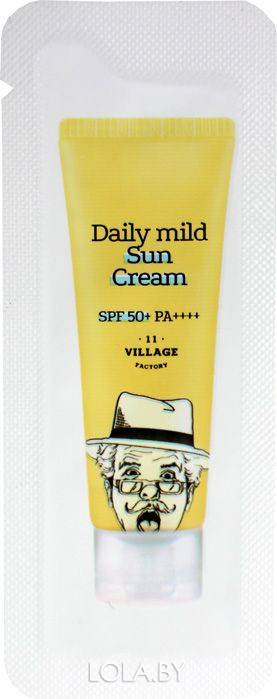 ПРОБНИК Солнцезащитный крем Village 11 Factory Daily Mild Sun cream SPF 50+ PA++++ 1,5 мл