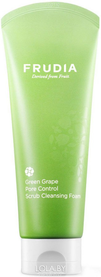 Себорегулирующий скраб-пенка Frudia с зеленым виноградом Green Grape Pore Control  Scrub Cleansing Foam 145 мл