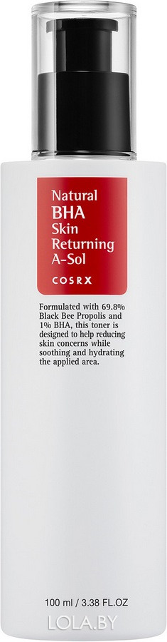 Тонер COSRX для проблемной кожи с BHA-кислотой Natural BHA Skin Returning A-Sol 100 мл