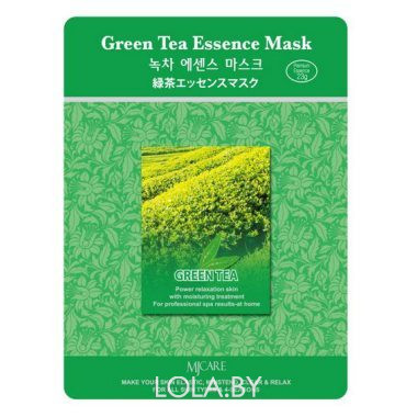 Тканевая маска для лица MIJIN Essence Mask зеленый чай