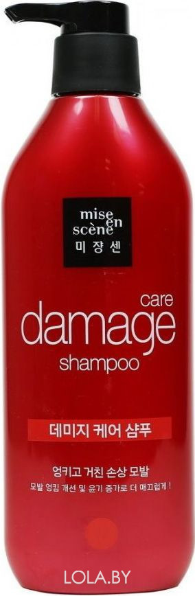 Восстанавливающий шампунь MISE EN SCENE Damage Care Shampoo 680 мл