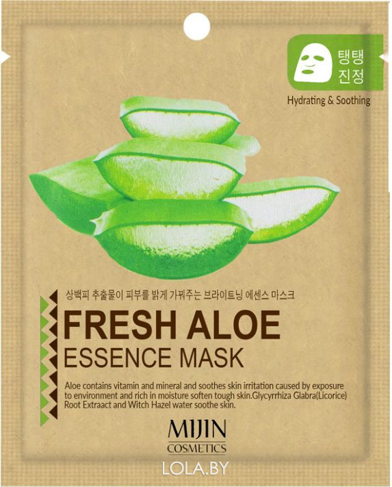 Тканевая маска для лица MIJIN Aloe Essence Mask (алоэ)